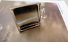 Accessories - Square Bezel Cufflinks Silver Cuff Links Setting Match 18mm Cabochon Set Of 10 A6162