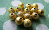 Accessories - Star Dust Beads Gold Color Shiny Sand Stardust Round Beads 6mm Set Of 20 Pcs A3866