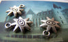 Accessories - Star Evil Eye Charms Antique Silver Finish 12x15mm Double Sided Set Of 20 Pcs A1185