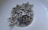 Accessories - Star Of David Charms Antique Silver Six Point Star Hexagram Pendants 18x21mm Set Of 50 Pcs A7671