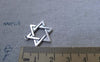 Accessories - Star Of David Charms Antique Silver Six Point Star Hexagram Pendants 18x21mm Set Of 50 Pcs A7671