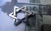 Accessories - Star Of David Charms Antique Silver Six Point Star Hexagram Pendants 18x21mm Set Of 50 Pcs A7671