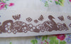 Accessories - Swan Ribbon Black Bird Print Cotton Ribbon Label String Set Of 5 Meters A2605