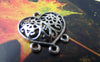 Accessories - Swirly Heart Charms Chandelier Earring Drops Antique Silver Pendant 19x20mm Set Of 10 Pcs A909