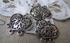 Accessories - Swirly Heart Charms Chandelier Earring Drops Antique Silver Pendant 19x20mm Set Of 10 Pcs A909