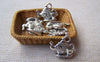 Accessories - Tea Pot Set Tea Cup Charms Pendants Antiqued Silver Double Sided 14x15mm Set Of 20 Pcs A1284