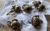 Accessories - Teapot 3D Tea Pot Charms Antique Bronze Pendants 12x15mm Set Of 10 Pcs A3405