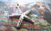 Accessories - Textured Starfish Charms Antique Silver Finish 16x17mm Set Of 20 Pcs A3998