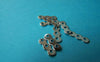 Accessories - Three Hole Connectors Silvery Gray Nickel Tone 3x10mm Set Of 100 Pcs A1061