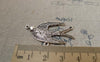 Accessories - Three Loops Bird Connector Antique Silver Swallow Dove Charms 20x39mm Set Of 10 Pcs A6190