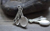 Accessories - Three Spoon Charms Antique Silver Pendants 20x30mm Set Of 10 Pcs A7839