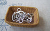 Accessories - Three Vintage Keys Keychain Antique Silver Keyring Charms 13x26mm Set Of 10 A1240