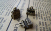 Accessories - Treasure Box Pendants Antique Bronze Chest Charms 4.5x9x11mm Set Of 20 A1400
