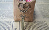 Accessories - Victorian Scissors Pendants, Antique Bronze Tailor Shears Charms 25x60mm Set Of 10 Pcs A1398