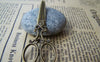 Accessories - Victorian Scissors Pendants, Antique Bronze Tailor Shears Charms 25x60mm Set Of 10 Pcs A1398