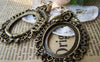 Accessories - Vine Leaf Base Setting Oval Bronze Cameo Bezel Match 27x37mm Cabochon Set Of 5 A3510