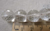 Accessories - White Faceted Glass Beads Crystal Disc Ball 14mm One Strand (25 Pcs) A7182