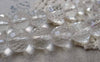 Accessories - White Faceted Glass Beads Crystal Disc Ball 14mm One Strand (25 Pcs) A7182