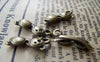 Accessories - Wholesale 50 Pcs Antique Bronze Eyeglasses Sunglasses Charms 6x17mm A1399
