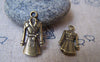 Accessories - Wind Coat Dust Coat Bronze Clothes Charms 12x23mm Set Of 10 Pcs A1911