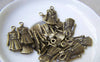Accessories - Wind Coat Dust Coat Bronze Clothes Charms 12x23mm Set Of 10 Pcs A1911