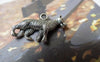 Accessories - Wolf Dog Charms Antique Silver Pendants 13x24mm Set Of 10 Pcs A6816