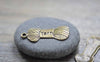 Accessories - Yarn Bundle Charms Antique Bronze Flat Pendant 12x30mm Set Of 20 Pcs A7835