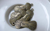 Accessories - Yarn Bundle Charms Antique Bronze Flat Pendant 12x30mm Set Of 20 Pcs A7835