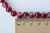 31 inches Strand (80 pcs)  Red Color Crackle Glass Beads 8mm A3914