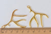 Antler Deer Horn Pendants Charms Set of 6