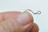 4 pcs (2 Pairs) 925 Sterling Silver Flat Coiled Earring Hook Earwires