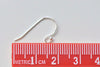 4 pcs (2 Pairs) 925 Sterling Silver Ball End Earring Hook Earwires 24G