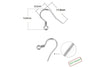 4 pcs (2 Pairs) 925 Sterling Silver Coiled Earring Hook Earwire