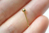 4 pcs (2 Pairs) 925 Sterling Silver Ball Earring Stud Post