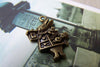 10 pcs Antique Bronze Rabbit Trumpeter Alice Wonderland Charms A3873