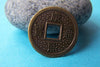 50 pcs Antique Bronze Traditional Chinese Qing Dynasty Coin Charms A532