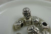 20 pcs Antique Silver Rondelle Lion Beads  8x11mm A5850