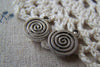 20 pcs Antique Silver Round Coiled Spiral Charms 16x16mm A4042