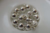 50 pcs Silver Plastic Ball Charms 8mm A6688