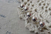 50 pcs Silver Plastic Ball Charms 8mm A6688