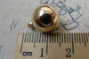 20 pcs Gold Plastic Ball Charms 12mm A6684