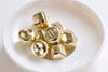 10 pcs Cross Gold Pet Jingle Bells Charms 10mm 20mm 35mm