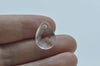 Clear Faceted Teardrop Acrylic Rain Drop Charms Beads Set of 50