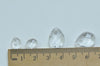 Clear Faceted Teardrop Acrylic Rain Drop Charms Beads Set of 50