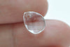 Clear Faceted Teardrop Acrylic Rain Drop Charms Beads Set of 50