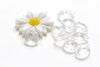 Clear Faceted Teardrop Acrylic Rain Drop Charms Beads Set of 50
