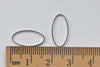 50 pcs Platinum Seamless Oval Rings 8x16mm A8920