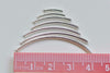 Polished Sterling Silver Curved Tubes 10mm-50mm Set of 2