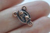 Antique Bronze Lady Mary Catholic Charms Set of 10 A3024