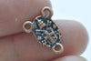 Antique Bronze Lady Mary Catholic Charms Set of 10 A3024